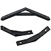 FMHXG 4PCS Industrial Aluminum Profile Corner Code Angle Connector Fitting 2020 135 Degree Miter Angle Bracket Connector Solid Cast Aluminum Angle Bracket Applied to 3D Printers CNC Routers Black