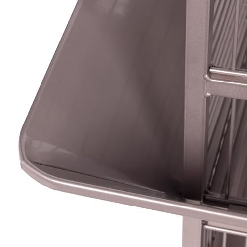 Image of Prevue Pet Playtop Bird Cage - Medium Steel Bird Cage with Integrated Playtop, Rolling Stand, Seed Guards, and Perches, Ideal for Conures and Cockatiels - Blush Finish