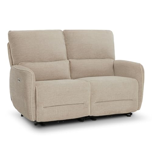 Image of MCombo 60 in Wall Hugger Reclining Loveseat Recliner, RV Sofa 6924 (Beige)