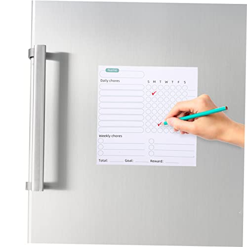 Tablero de mensajes magnético ideal para organizar menús familiares en la nevera 5