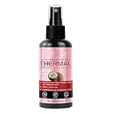 Hitzeschutz Spray Für Haare,100ml Feuchtigkeitsspendende Tropfen - Hitzeschutz Spray Für Haare,Für Damen Herren UV-geschädigt Trocken Frizz Lockig Reise Glanz Geschmeidig