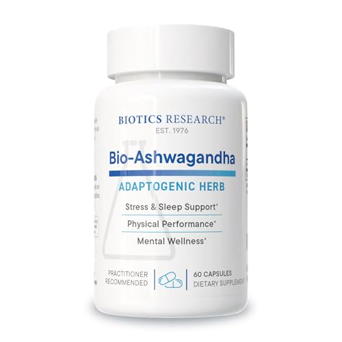 Biotics Research Bio Ashwagandha 300mg Ashwagandha Root, Adaptogenic Herb, Promotes Relaxation Response, Healthy Adrenal, Cognitive and Immune System Function, Brain Health, Women’s Health 60 Capsules