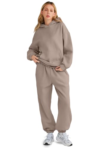 AUTOMET Womens 2 Piece Outfits Lounge Hoodie Sweatsuit Sets Oversized Sweatshirt Baggy Fall Fashion Sweatpants with Pockets2