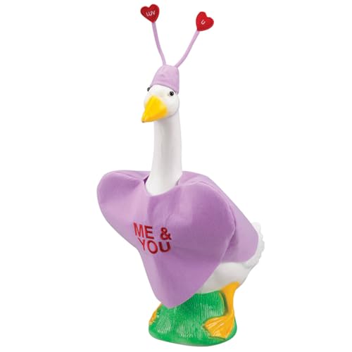 GAGGLEVILLE Conversation Heart Baby Goose Outfit, Fits Baby 17" H