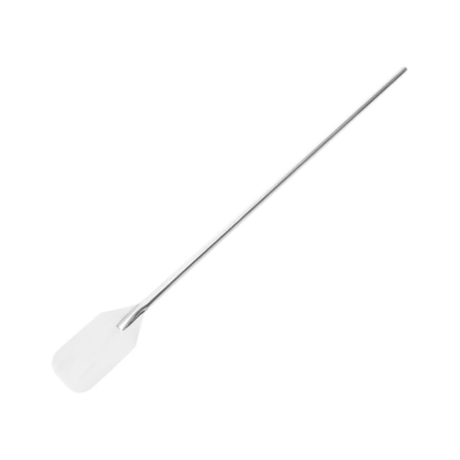 Paleta para Revolver Grande Cuchara Mezcladora Utensilio de Cocina Varilla Plana de Acero Inoxidable con Mango Extralargo Adecuado para La Elaboració, 48 Pulgadas