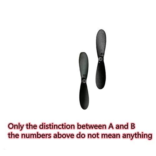 skrnrhrery Mini Propeller, Suitable for RC Aircraft Special Nylon Props Central axis 0.8MM Blade Length 46/42/37/MM Positive and Negative AB propellers Mini Quadcopter Accessories (42mm) - Thumbnail 3