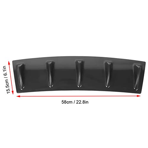 Becquet de diffuseur arrière AMONIDA en ABS noir brillant haute résistance - 3