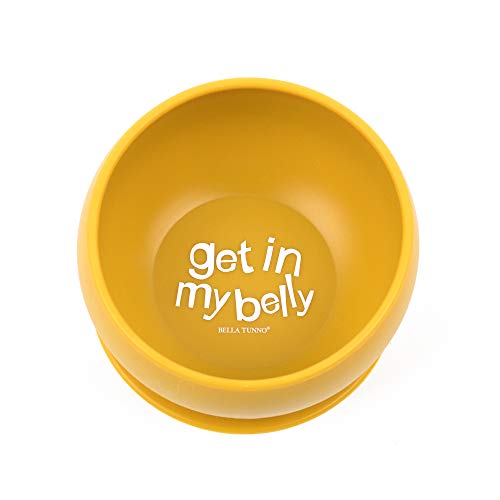 Bella Tunno Silicone Suction Bowl, Perfect for Babies, Toddlers, Girls, Boys, Helps Avoid Spills and Dishwasher Safe Wonder Bowl, Get in My Belly