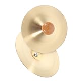 HOMOCONO Jing Becken Kupfer Handbecken Traditionelle Ethnische Perkussion Mini Musikinstrumente für Bauchtanz Tänzer Party Aufführungen