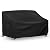 Richwon Outdoor Couch Cover Waterproof, 3-Seater Outdoor Sofa Cover, Patio Furniture Covers with Air Vent and Handles, 70W x 38D x 31H Inches, Black