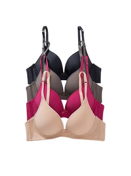 davina fashions Women's Comfort Low Cut T-Shirt Bras, Adjustable Straps (Pack of 2) Random Colours as per Availability-picture-40