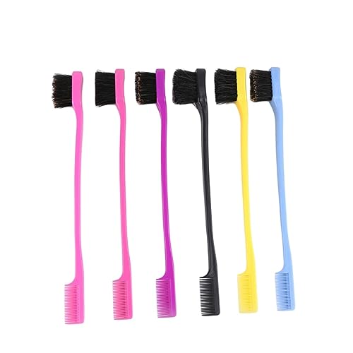 Didiseaon 4pcs Double-head Eyebrow Brush Comb Grooming Tool for Women Soft Material Eyebrow Brush and Comb Set Random Color