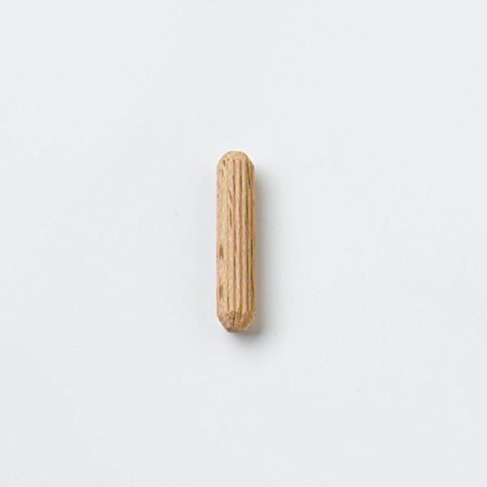 Merriway BH07201 (50 Pcs) Hardwood Wooden Fluted Dowels M8 x 50mm - Pack of 50 Pieces