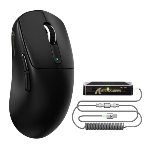ATTACK SHARK V5 Wireless Gaming Mouse 55g Ultra-Lightweight...