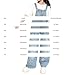 Summer Girls Denim Overalls Sleeveless Teens Denim Jumpsuit Loose Fit Washed Jean Rompers with Pockets overalls for girls Y2K clothes Blue 7-8 Years