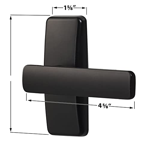 Ideal Security Aj Modern Lever Set For Storm Doors, Black (2-Piece Set) (Black) #TOP2