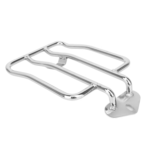 バイク リアキャリア に適合する スポーツスター に適合する アイアン XL 883 1200 2004-2021 オートバイに適合する クロームブラック リアフェンダー ラゲッジラック サポートシェルフ ソロシート リアラゲッジラックブ(Chrome)