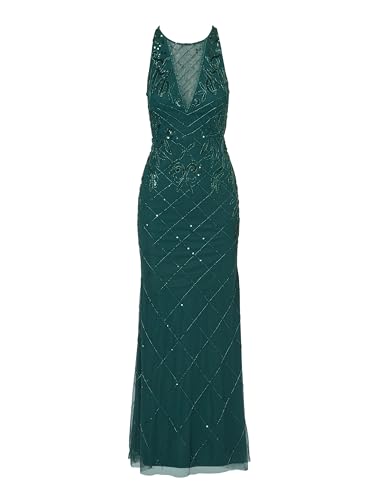 Image of Adrianna Papell Women's Bead Halter Long Dress