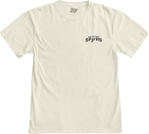 Image of Blue 84 NBA Unisex-Adult NBA Officially Licensed T-Shirt Ringspun Front /Back Ivory