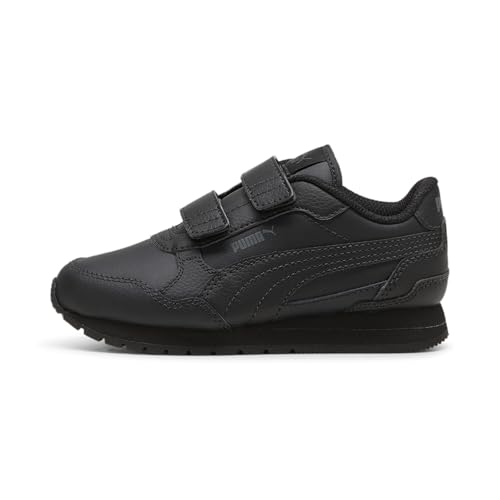 PUMA Tênis infantil unissex St Runner Hook and Loop, Puma Preto-sombra cinza, 21