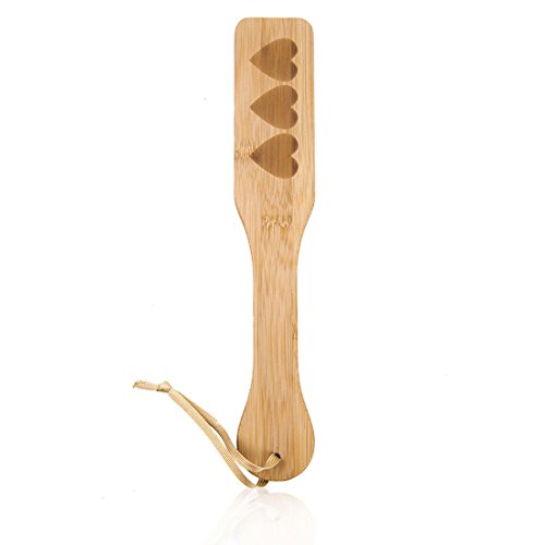 Fuwok General Bamboo Spanking Whip Paddle Restraint Toy (HEART)
