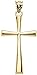 Religious Jewelry by FDJ Solid 10k Yellow Gold Simple Cross Pendant