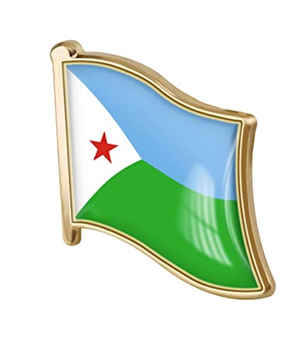 Image of vmcoatdu Country Flag Pin Badge International Travel Brooch Metal Alloy Souvenir Pin for Hat Clothes Backpack