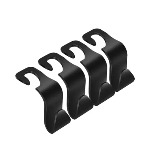 QASTGDE バッグ用フック 4個パック クリップ フロント9インチ ヘッドレストオーガナイザーホルダー 自動ファスナーハンガー収納 内装アクセサリー