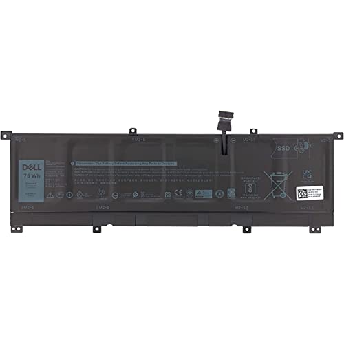 Batterie Dell 75Wh pour XPS 15 9575 et Precision 5530 2-en-1 bloc 6 cellules 8N0T7