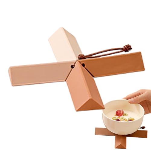 Salvamanteles resistentes al calor para platos calientes, alfombrilla antideslizante para mesa de restaurante – Almohadillas calientes para encimeras, cojín de aislamiento