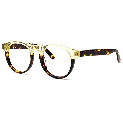 Image of Zeelool Vintage Round Blue Light Blocking Glasses for Women Bess WA807246