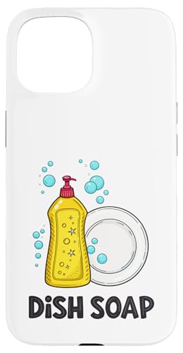 食器用洗剤と泡が特徴の楽しいデザイン スマホケース iPhone 15 用
