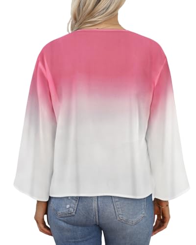 Image of Womens Summer Tops Short Shrugs Kimono Cardigans Casual Chiffon Bolero Jackets 2026