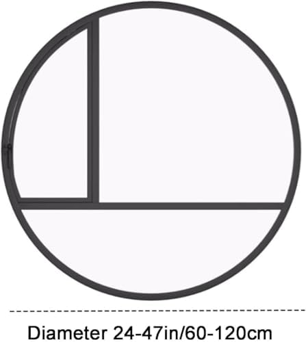 Aluminum Round Shed Window, 38in Black Embedded Tempered Glass Porthole, Stylish Home Decor with Handle, Durable Outdoor Ventilation Solution