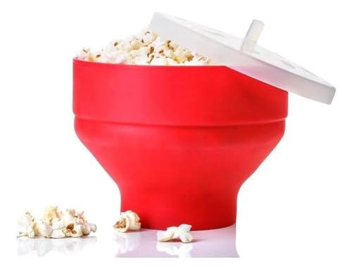 Pipoqueira Silicone Microondas Retrátil Com Tampa Sem Óleo