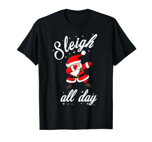 Sleigh All Day Dabbing Santa Funny Christmas…