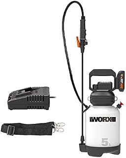 WORX 20V Akumulatorowy Opryskiwacz ciśnieniowy 5L WG829E, PowerShare, Bezpieczna Pompa Sprężarki Powietrza