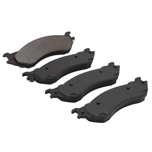 Image of QUALITY-BUILT Rear Semi-Metallic Brake Pads, Premium 1001-0702CM, Compatible with 2004-2006 Dodge Ram 1500