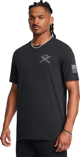 T-shirt Under Armour Freedom Tac noir M contre les irritations de l'effort