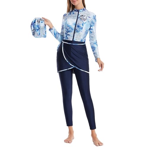Burkini islámico con cremallera frontal que evita transparencias 2
