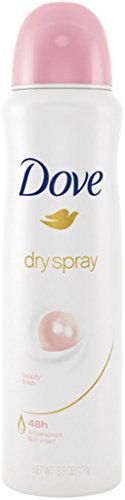 Dove Dry Spray Antiperspirant, Beauty Finish 3.8 oz (Pack of 4)