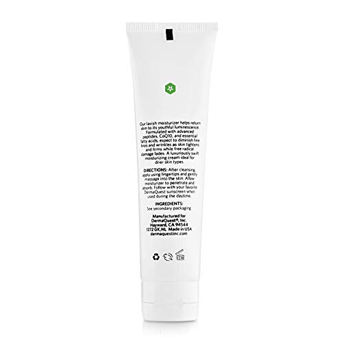 DermaQuest Peptide Vitality Nourishing Peptide Rich - Daily Face Moisturizer for Dry Skin - Anti-Aging Firming Cream for Wrinkles & Fine Line - Face Moisturizer for Men & Women