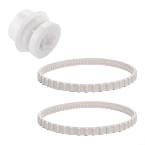 Lawnoval Lot de 2 courroies d'entraînement RCX23002 et 1 kit de roulement de roue RCX26005 plus pièces de nettoyage de piscine QC