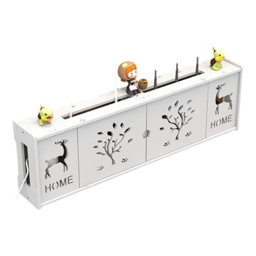 ルーター隠しラック、Wifiルーター収納ボックス、家庭用壁掛けWifiボックス、防水、通気性、強力な耐荷重性、Wifiルーター、リモコン、スピーカーの収納に最適