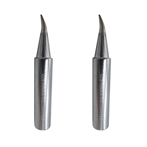 Image of T18-BR02 Bent Conical 0.008 inch / 0.2mm Soldering Tip for FX-888 FX-888D FX-8801 FX-600 Baku 878-L2 FX888 FX888D FX8801 FX600 ACE Brand Solder Iron Tips (2)
