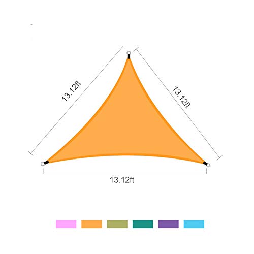 Cucudy 13ft Chuva Mosca Resistente aos UV Sombra do Sol Vela Dossel À Prova D 'Água Resistente Triâ