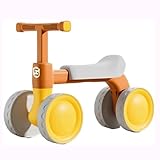 Ride on Toys Wiggle Car Scooter Non-Slip Balance Bike with No Pedal 4 Silence Wheels Ride On Toys for Boys and Girls with Pedal(Brown)