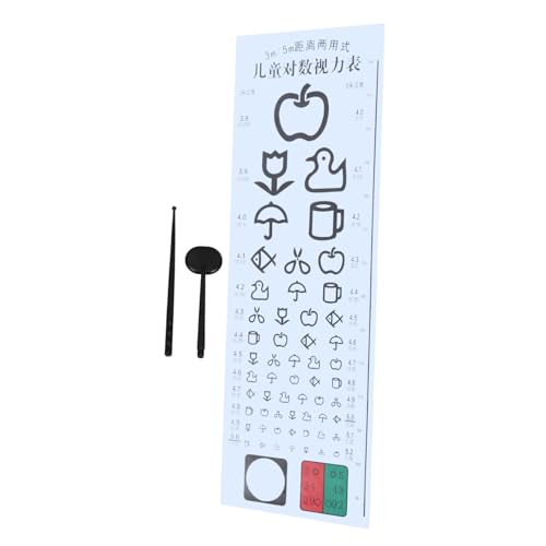 FUNOMOCYA Pediatric Vision Test Chart Eye Exam Chart Vision Board for Wall School Eye Chart Vision Screening Tool
