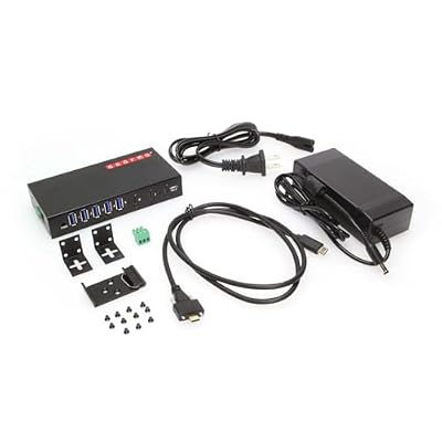 Gearmo 7-Port USB 3.2 Gen 2 Hub w/ 2 Type-C & 5 Type-A Ports, Surge Protection & Mounting Options