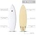 South Bay Board Co. - Hybrid Surfboards - Wax-Free Soft Top + Fiberglassed Bottom Deck Surfboard (6' Razzo - White, 6' Razzo - White)